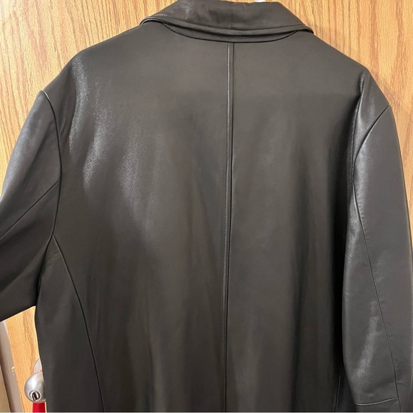 Banana Republic Genuine Buttery Leather Trench Coat - Picture 16 of 17